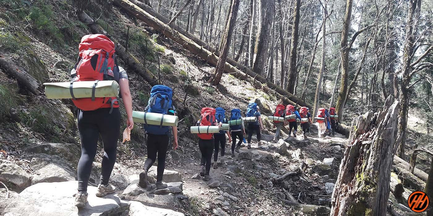 Trekking for School Children of Dun School