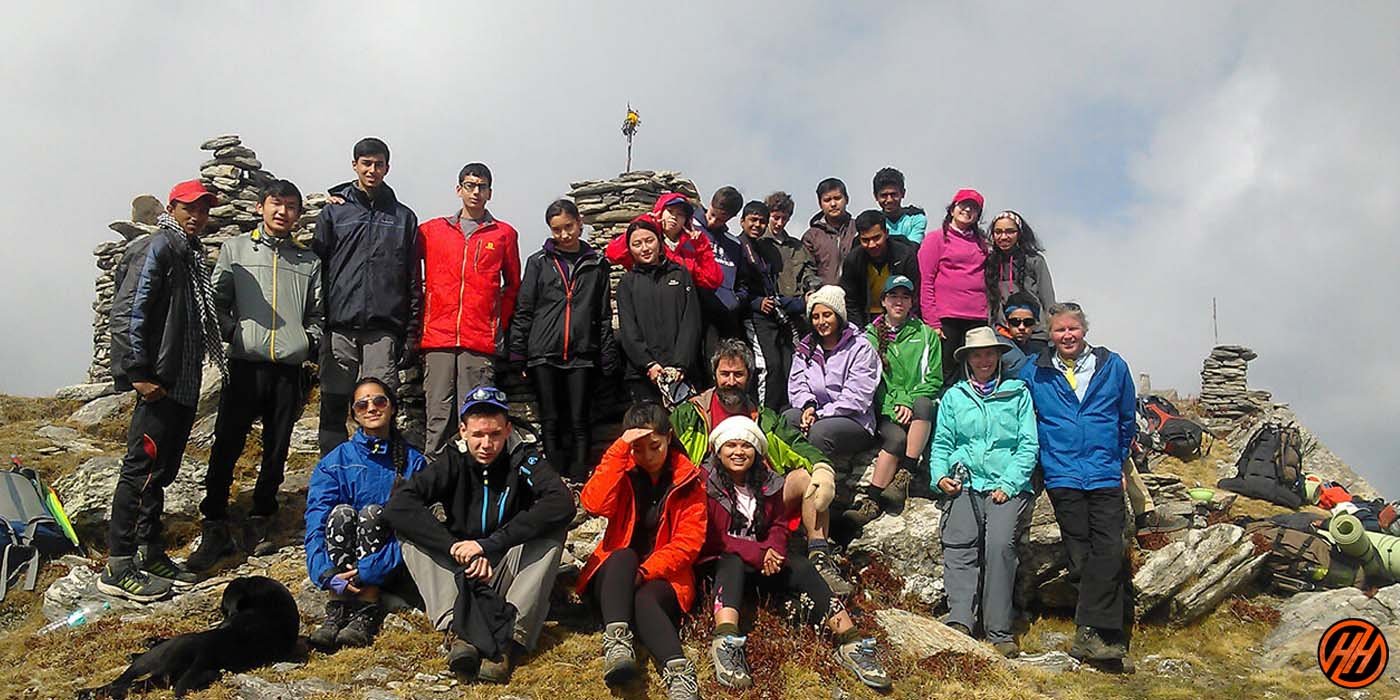 Trekking for School Children of Woodstock School mussoorie