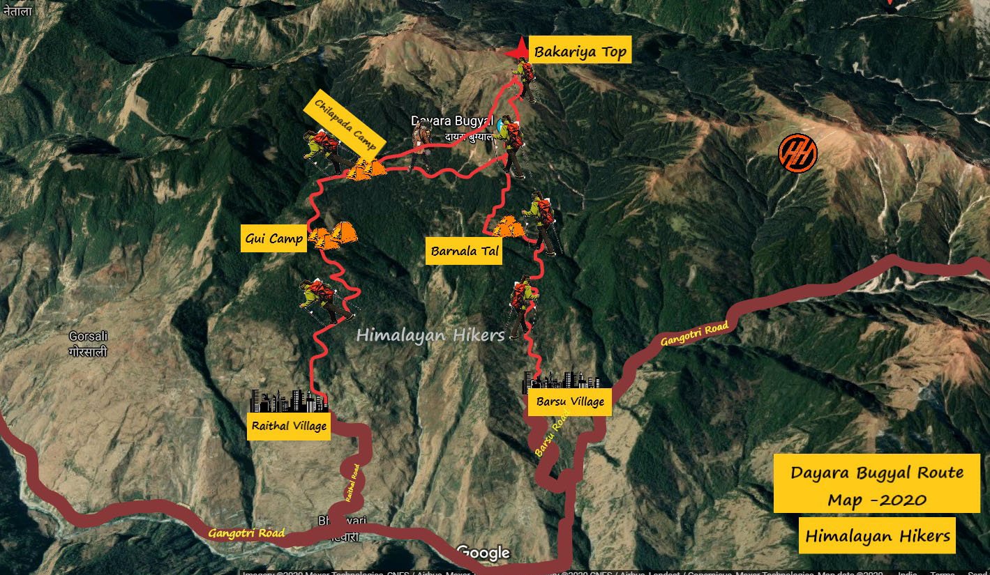 dehradun to dayara bugyal trek distance