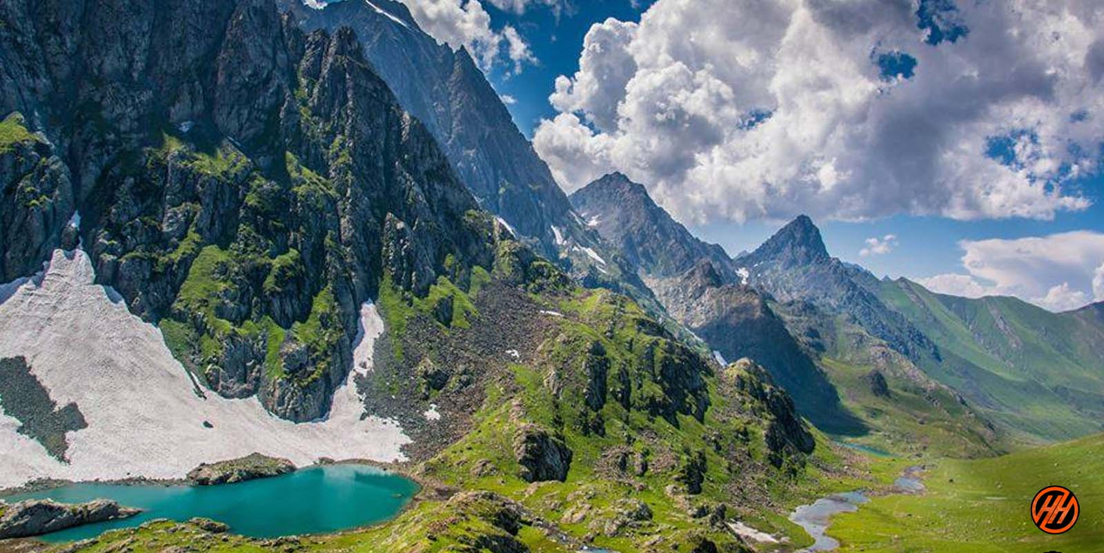 Beautiful mountains in Kashmir Great Lakes Trek
