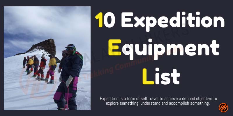 Expedition Equipment List