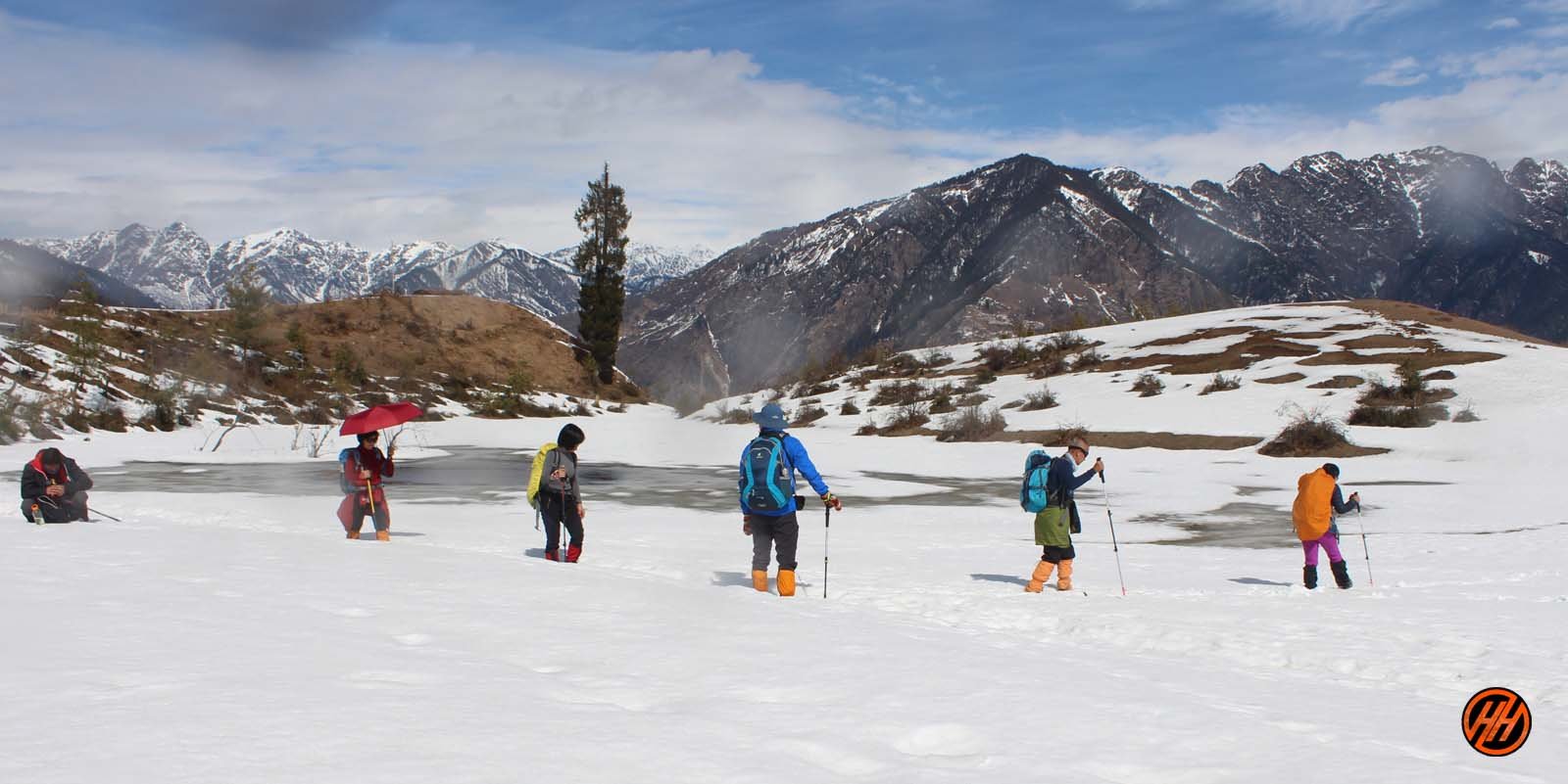 Wonderful snowy montains