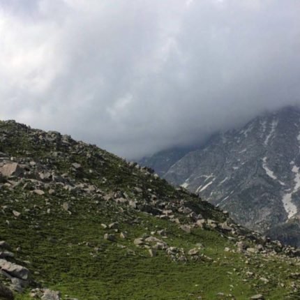 triund trek top view