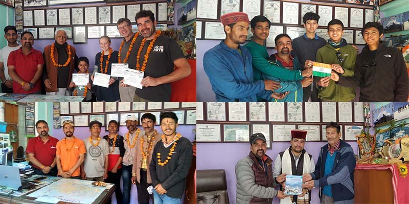 Happy trekkers in Sankri Base Camp