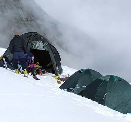 Campsite of Mt. Kamet Expedition